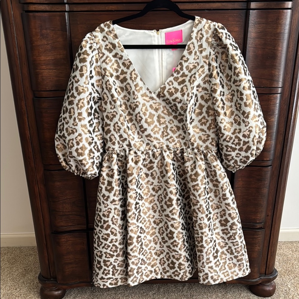 NWT Lilly Pulitzer leopard jacquard